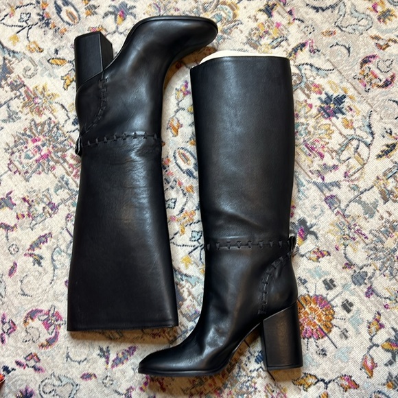 NIB Tory Burch Contraire 90mm Boot Golf Napa Black Size 10.5 Style 42750 - Picture 7 of 15